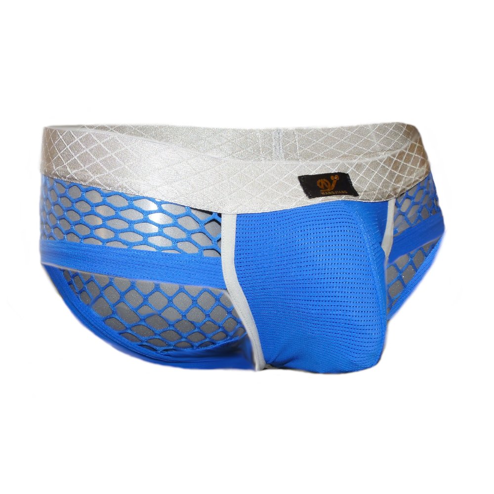 Pants mit farblich abgesetzter Naht und Netzstoff