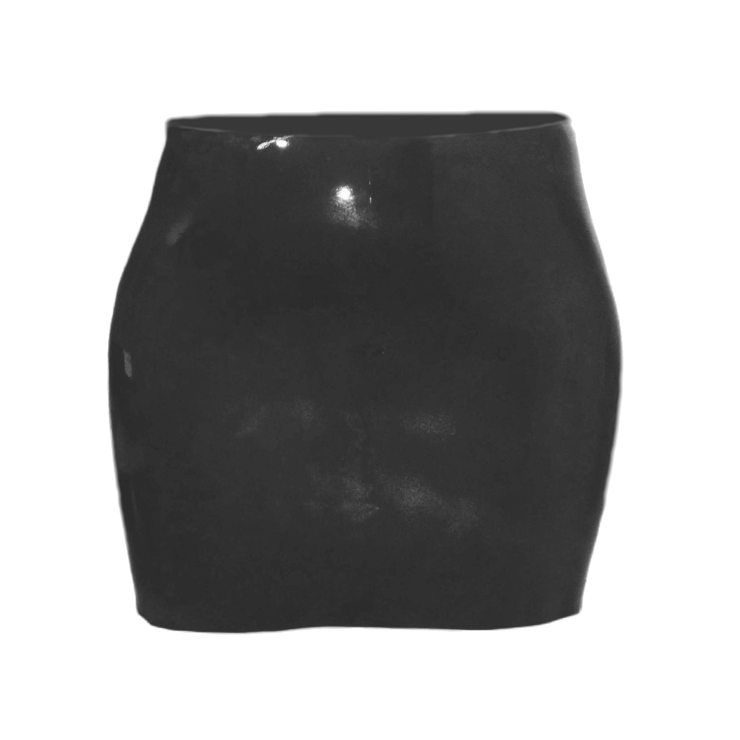 Latex Female Rock Kurz Schwarz extra heiß - 0,3 mm