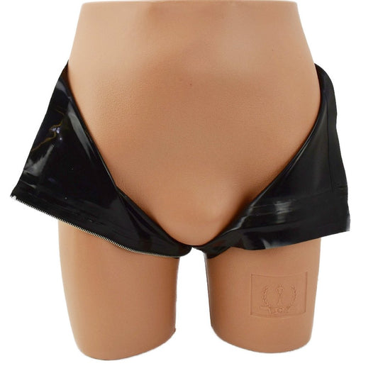 Latex Slip mit durchgehendem Reißverschluss - 0,4 mm