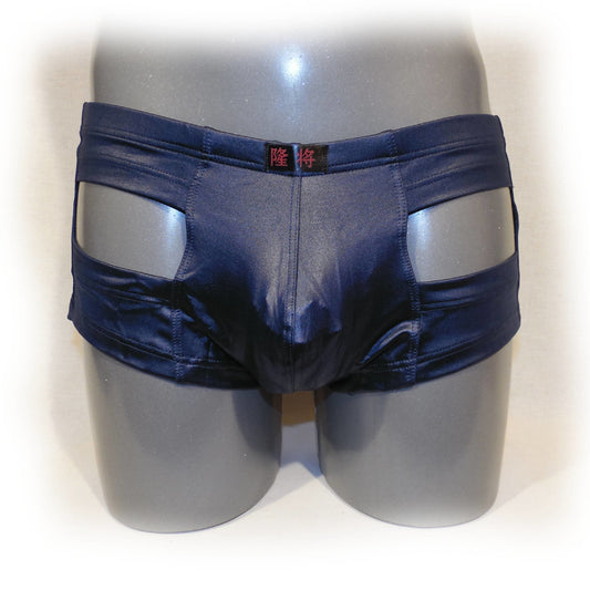 Glanz Pants mit Ausschnitt vorne
