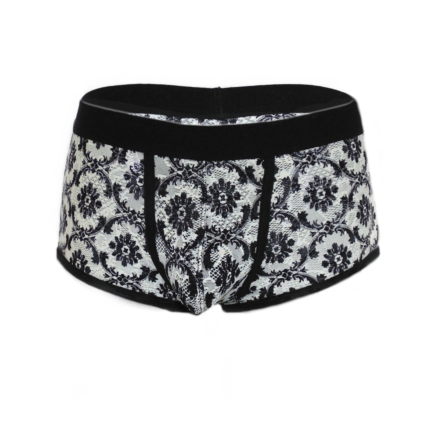 Comfortable fancy lace men boxer shorts