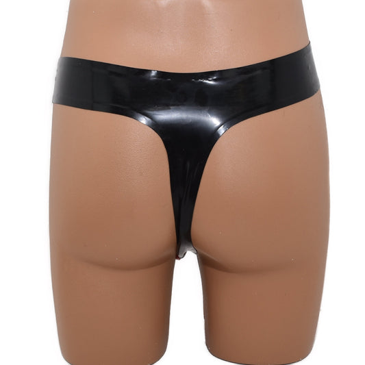 Latex String vorne mit Druckknöpfen zum öffnen