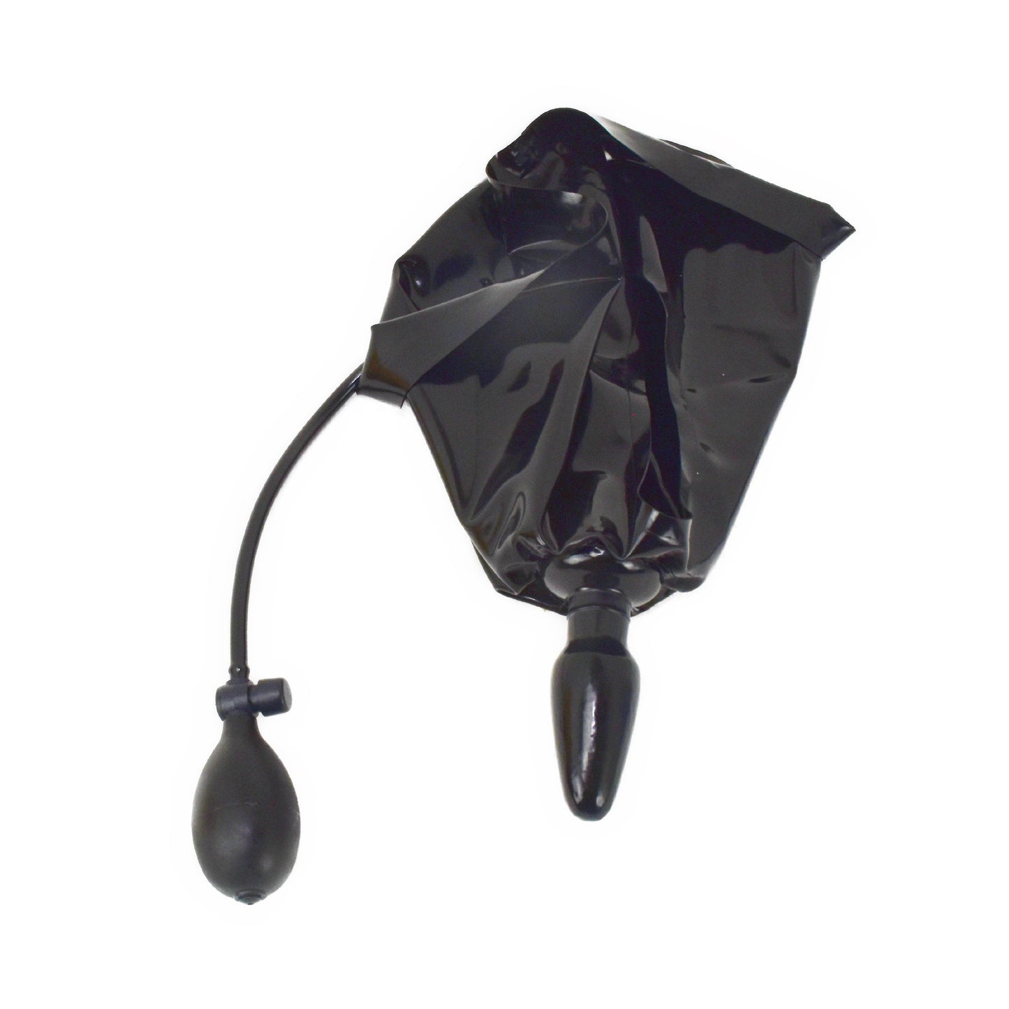 Latex Slip mit aufblasbarem Popo Stöpsel Handgemacht
