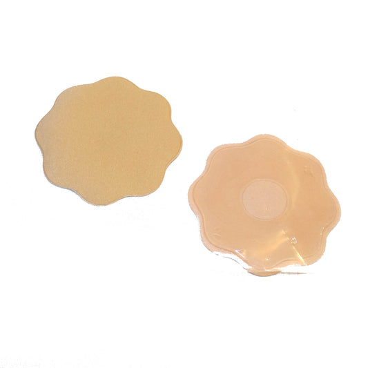 Nippelcover Aufkleber Hautfarbe Blumenform