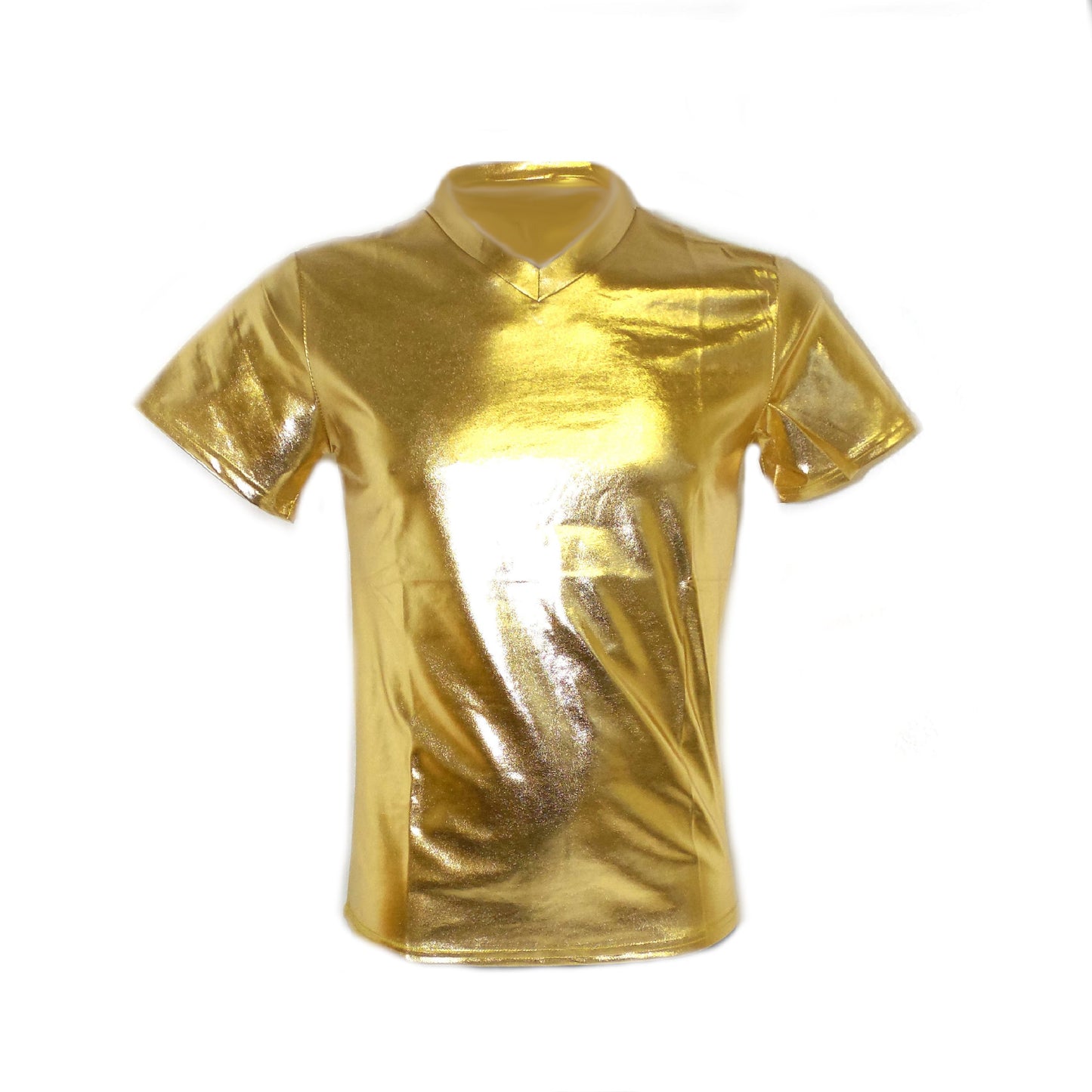 Slim stage jacket short sleeved casual T-shirt