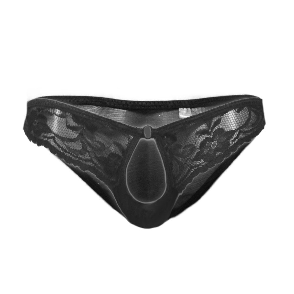 Slip mit Spitze - Thong Menstring