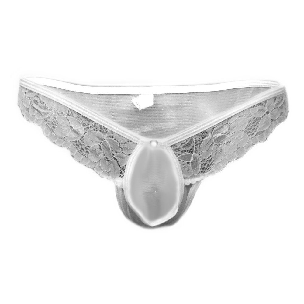 Slip mit Spitze - Thong Menstring