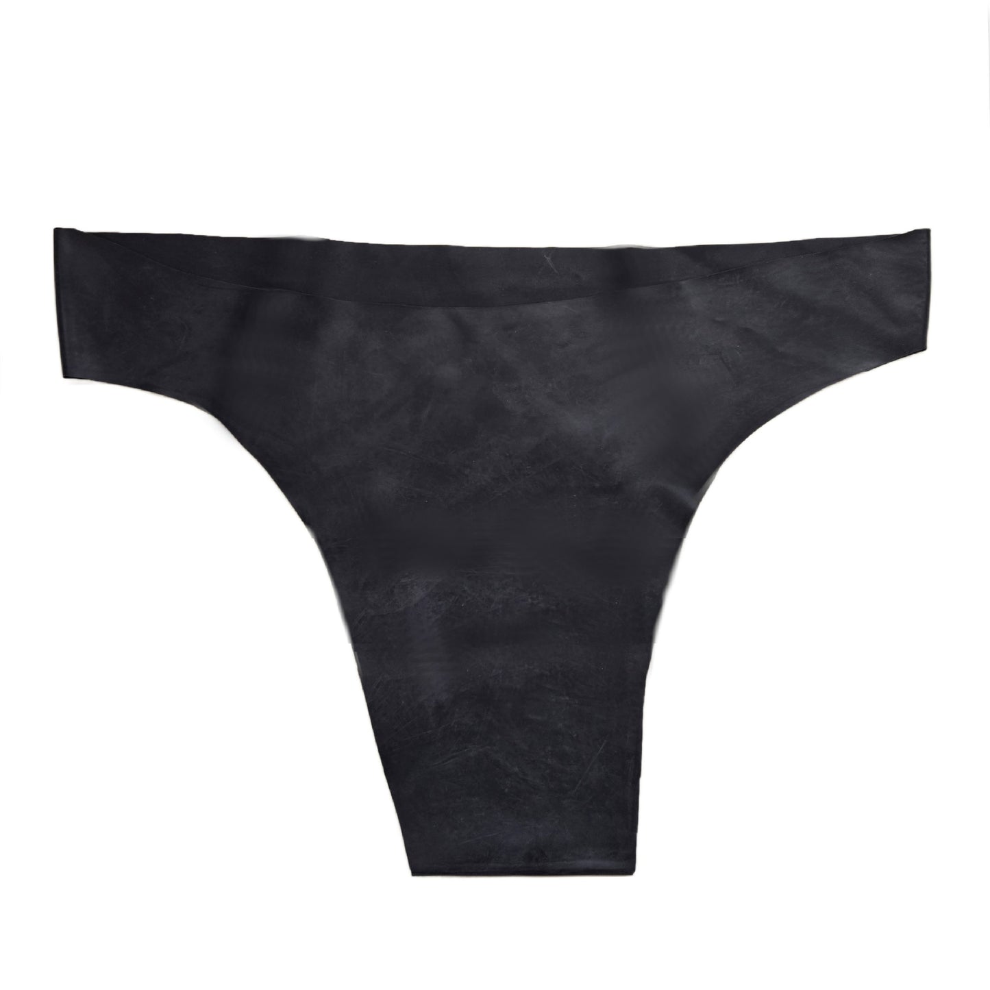 Latex Female String Schwarz extra heiß - 0,3 mm starkes
