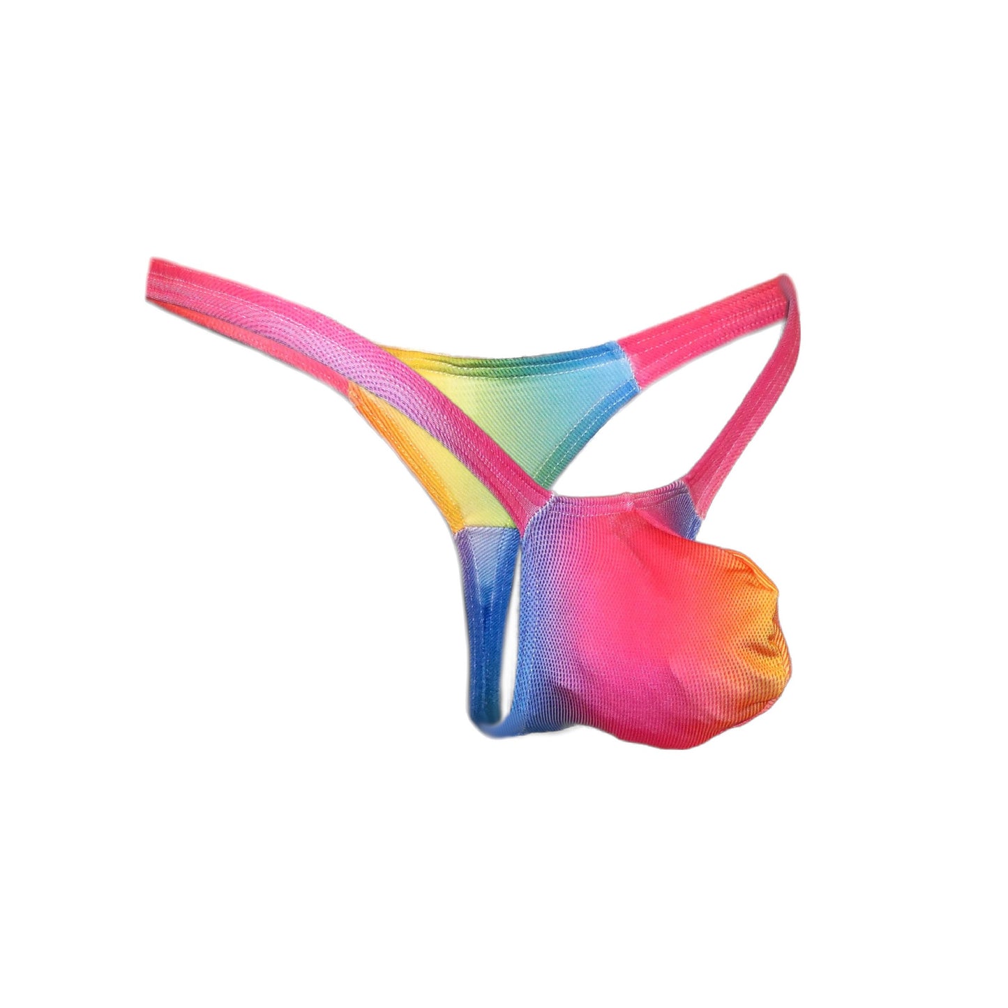 Mens thong bulge pouch thong Neon