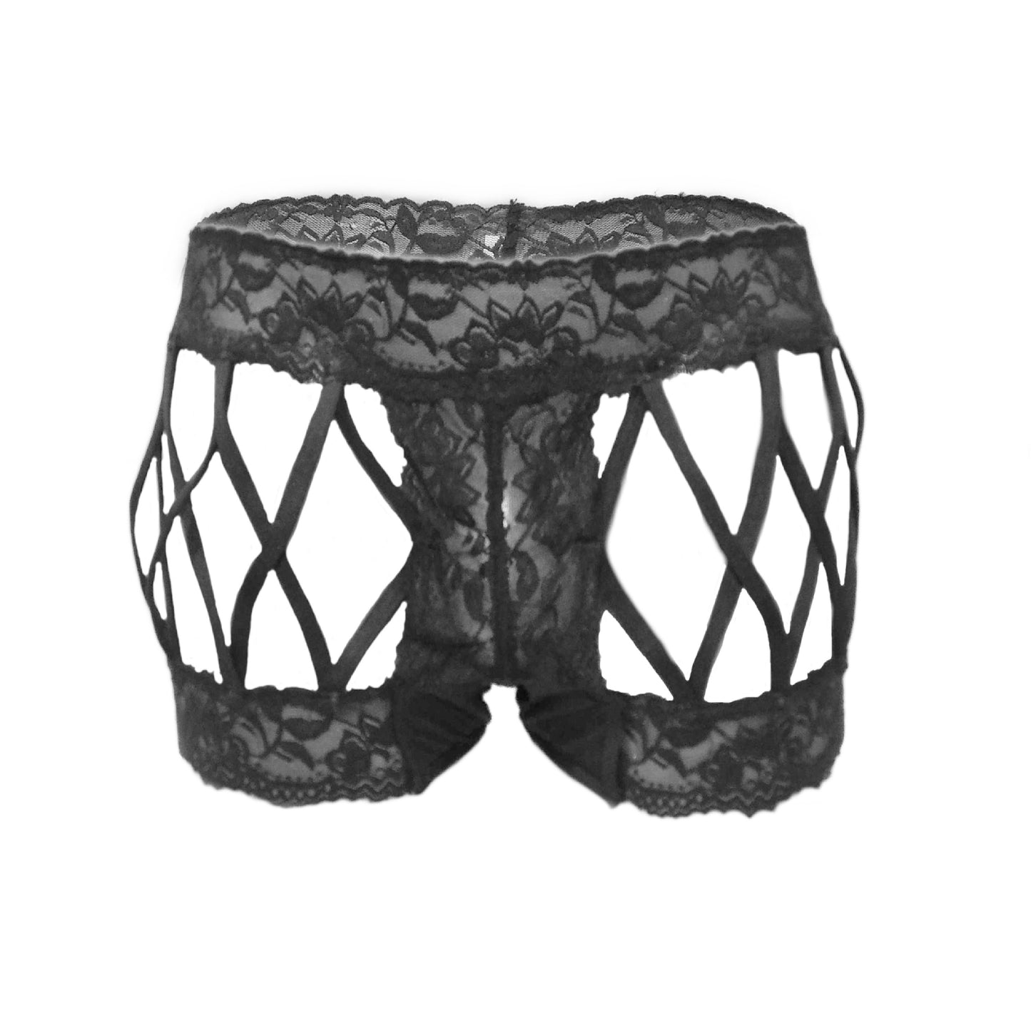 Black Panty For Men with mesh