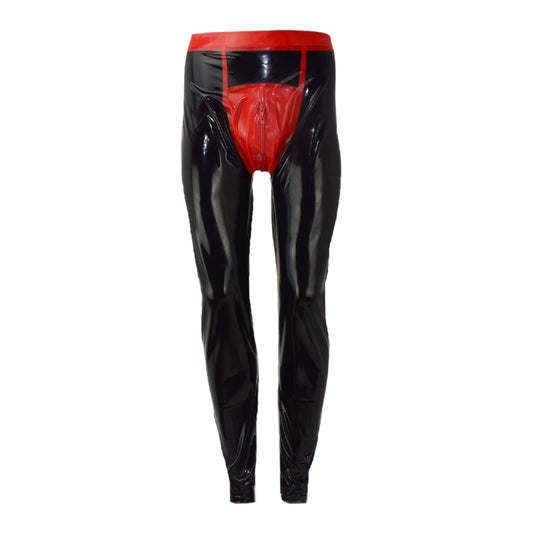 Latex Hose lang mit Doppel-Reißverschluss