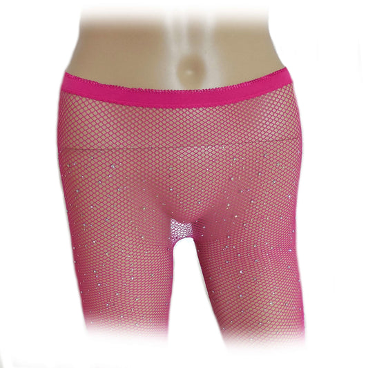 Damen Netz Strumpfhose mit Strasssteinen