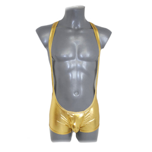 Metallic Bulge Pouch Body Men