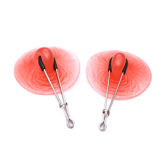 Schwarzer starker Mimi-Nippelclip in Nadelform Silber