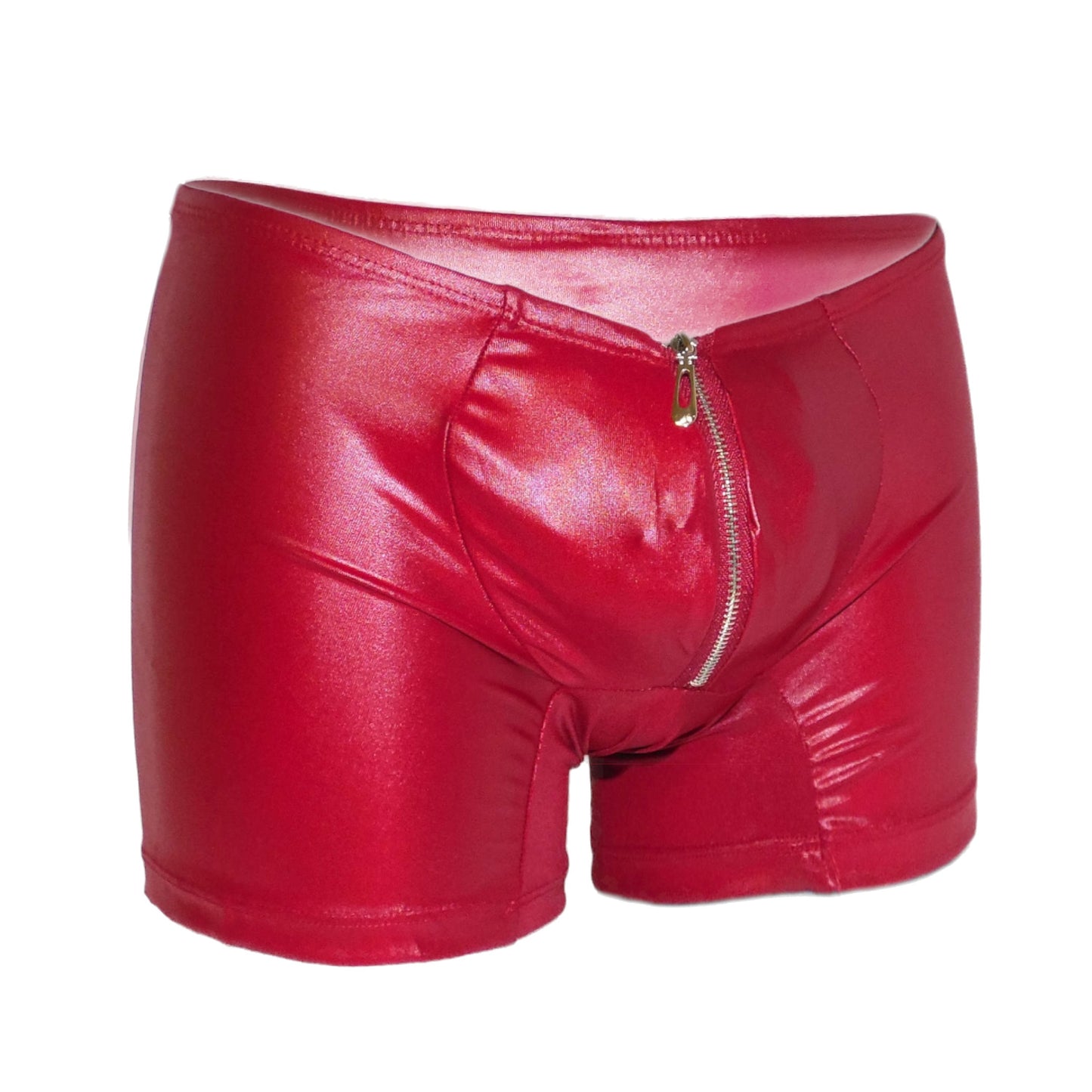 Men Leather look Pants With Exposed Hips