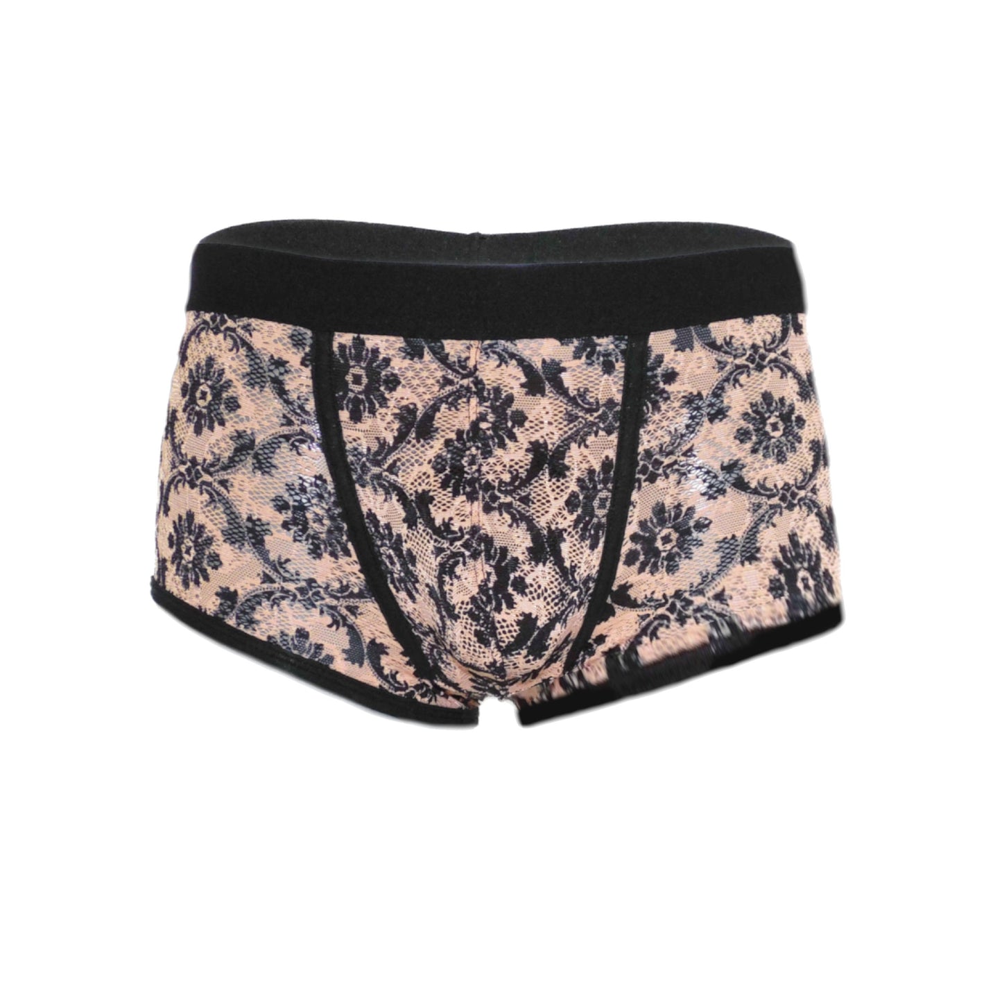 Comfortable fancy lace men's boxer shorts