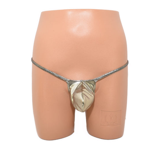 Mens thong bulge pouch thong
