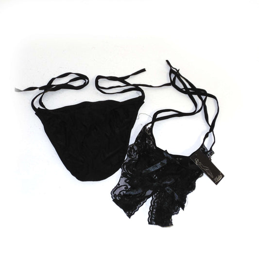 Set Transparent Thongs Strings für Paare zum Binden
