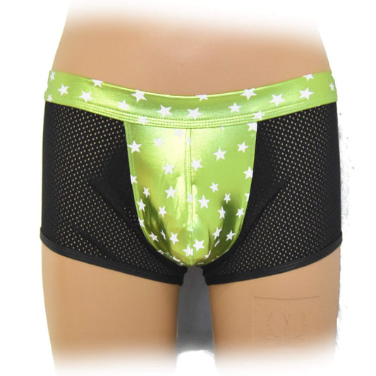 Boxer Shorts mit glänzendem Beutel transparentem Stoff