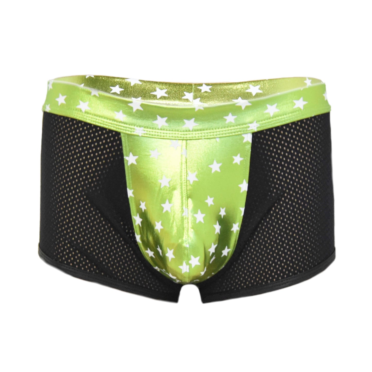 Boxer Shorts mit glänzendem Beutel transparentem Stoff