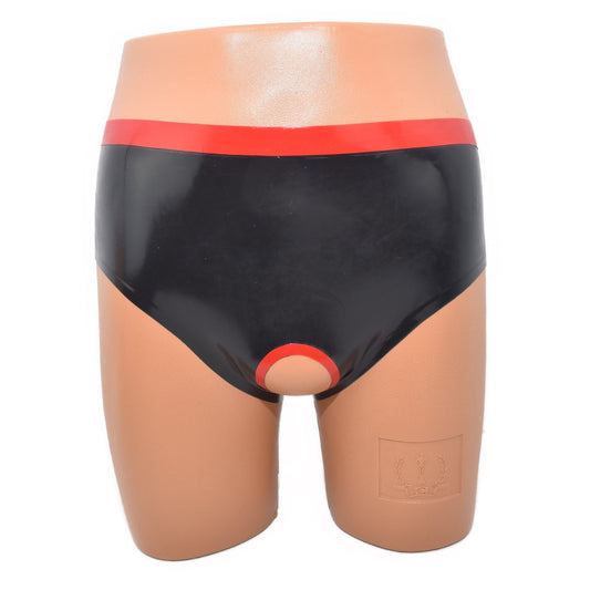 Latex Slip mit Frontöffnung