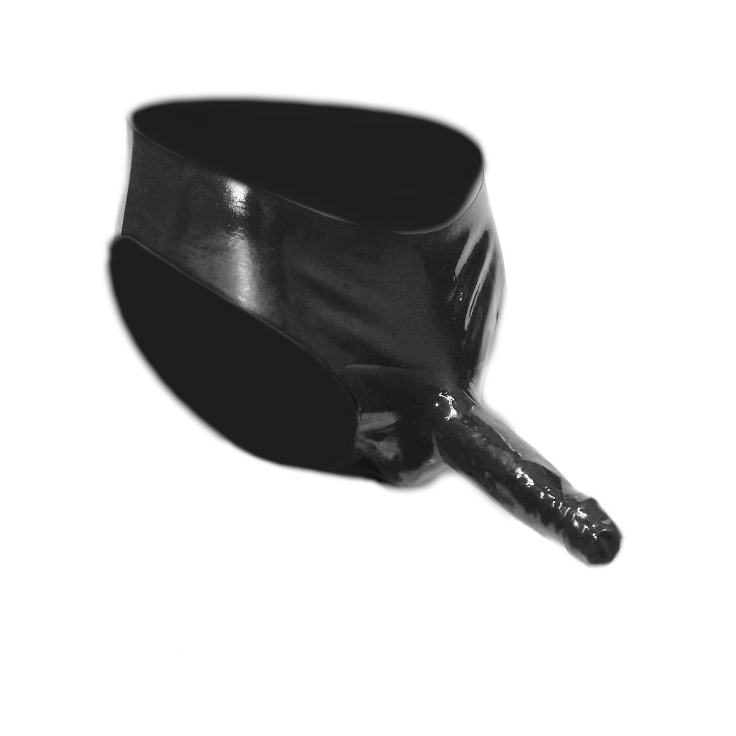Latex String/Slip Penisschaft und Hodensack heiß