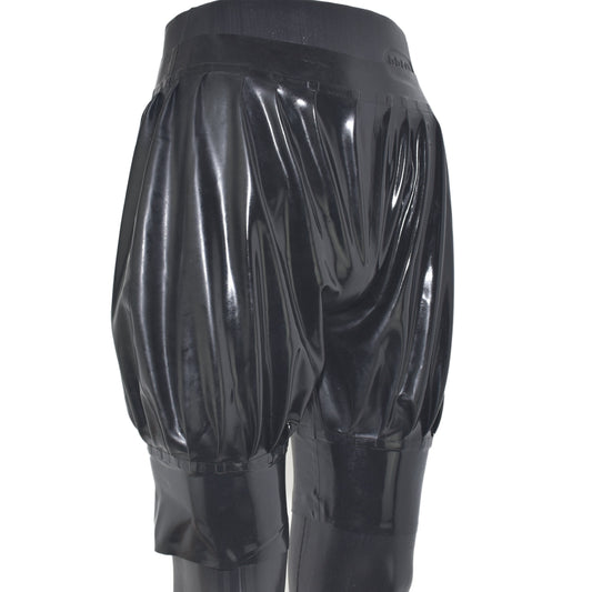 Latex Pluder-Hose mit extra breitem Bund an Hüfte und Beinen
