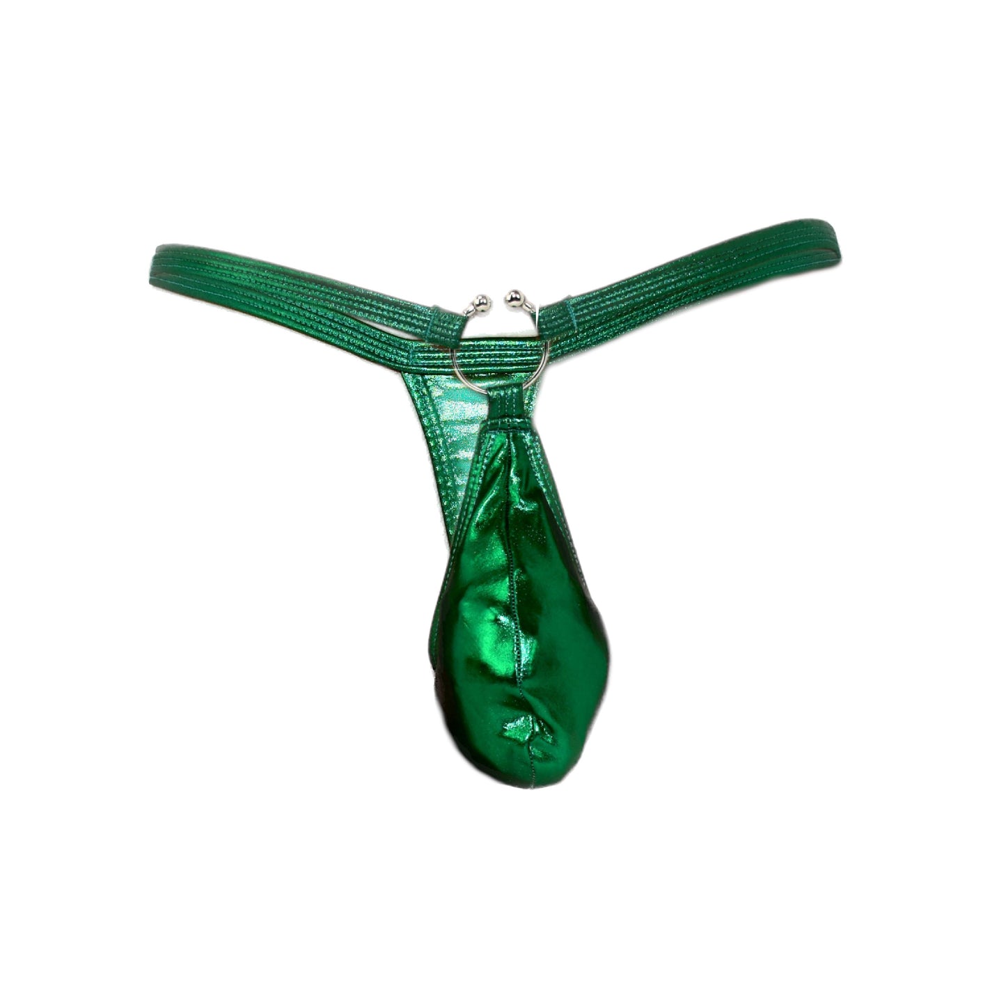 Mens thong bulge pouch thong with ring