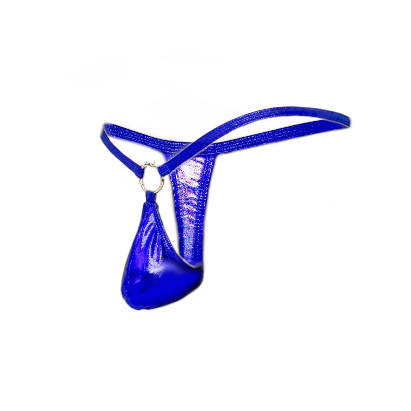 Mens thong bulge pouch thong with ring