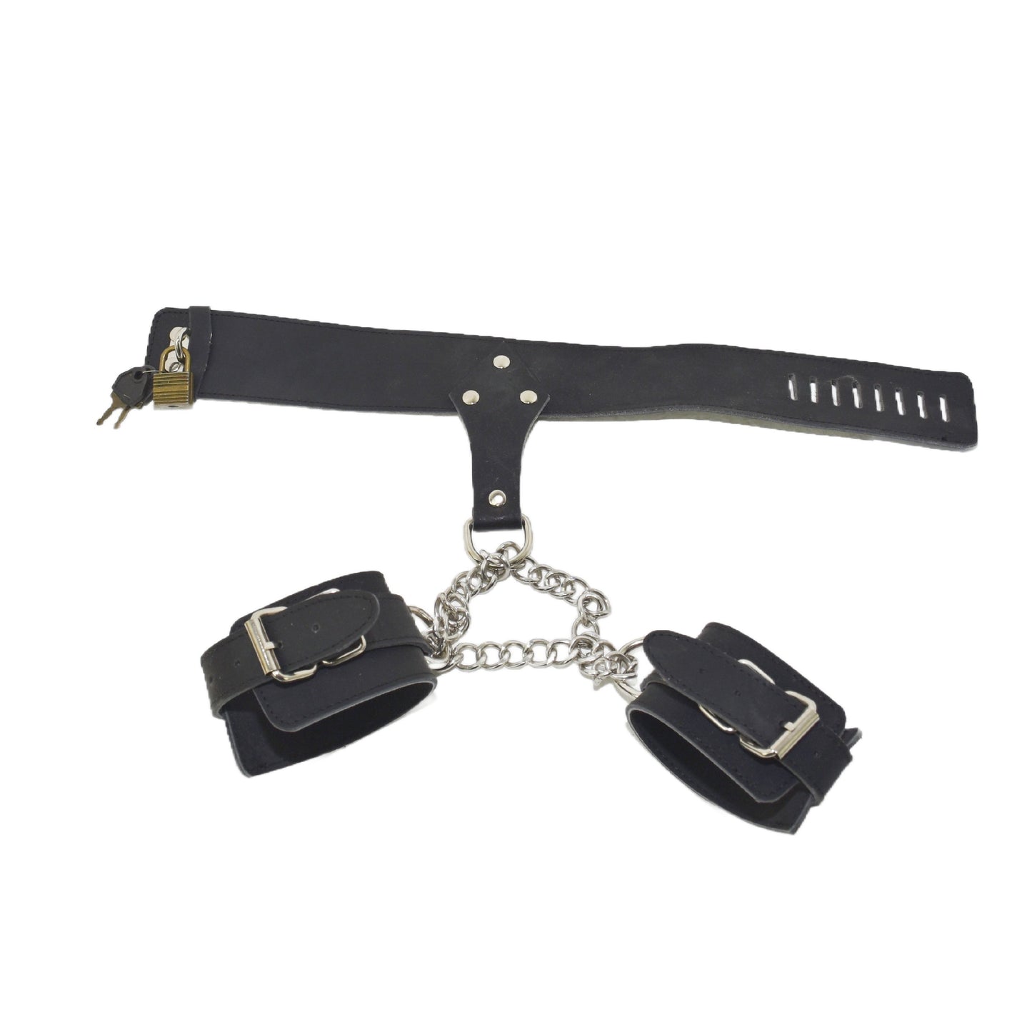 Bondage Hals und Armfessel mit Schloss