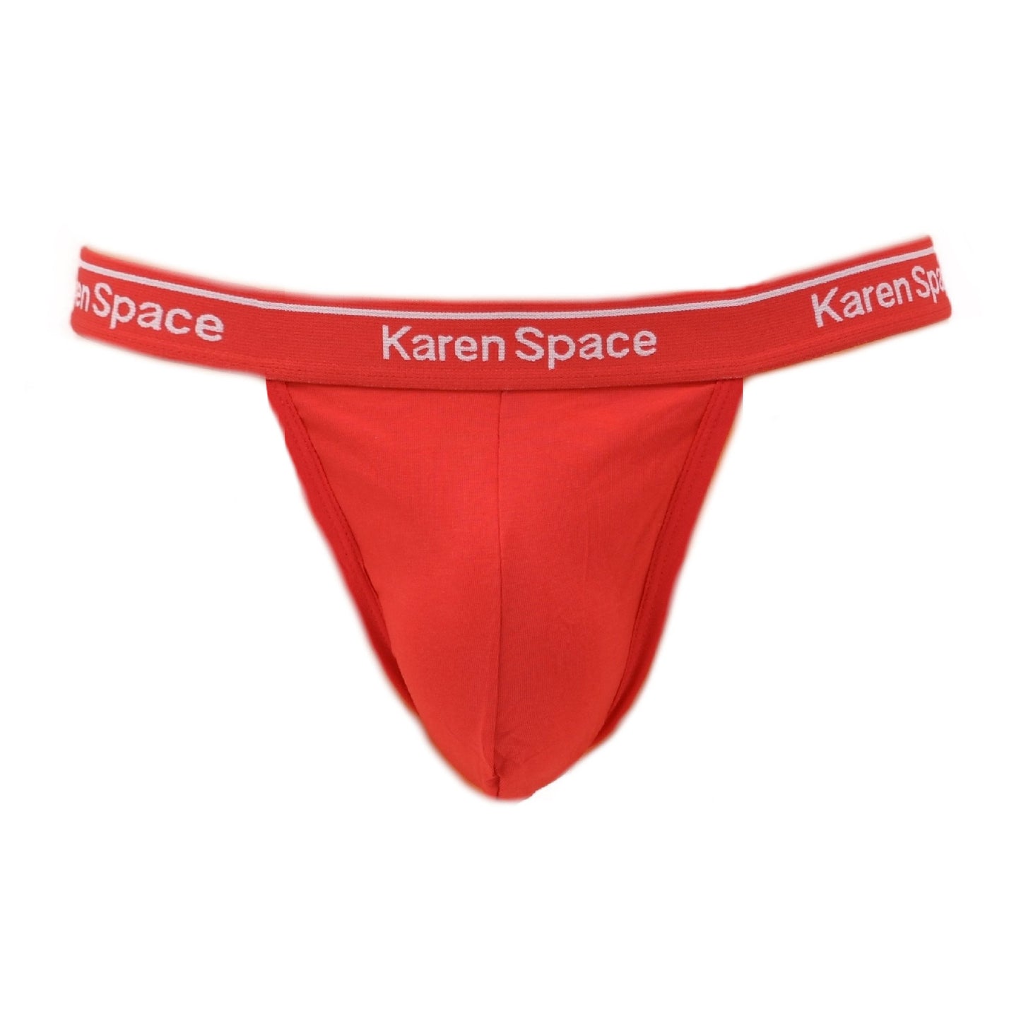 Men's thong waistband is pressed