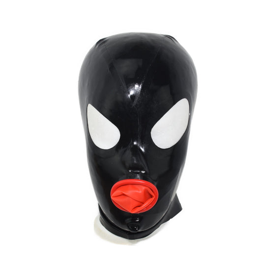 Latex Maske Mundcondom Schwarz 0,4 mm