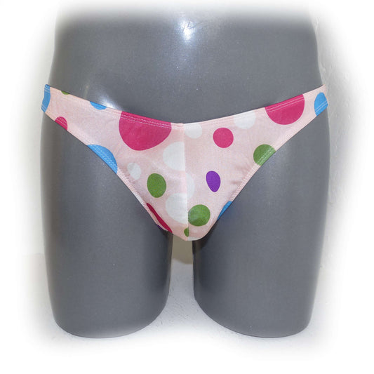 Slip Rosa mit bunten Punkten