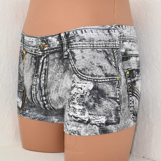 Denim Printed Dollar Pocket Boxer Shorts
