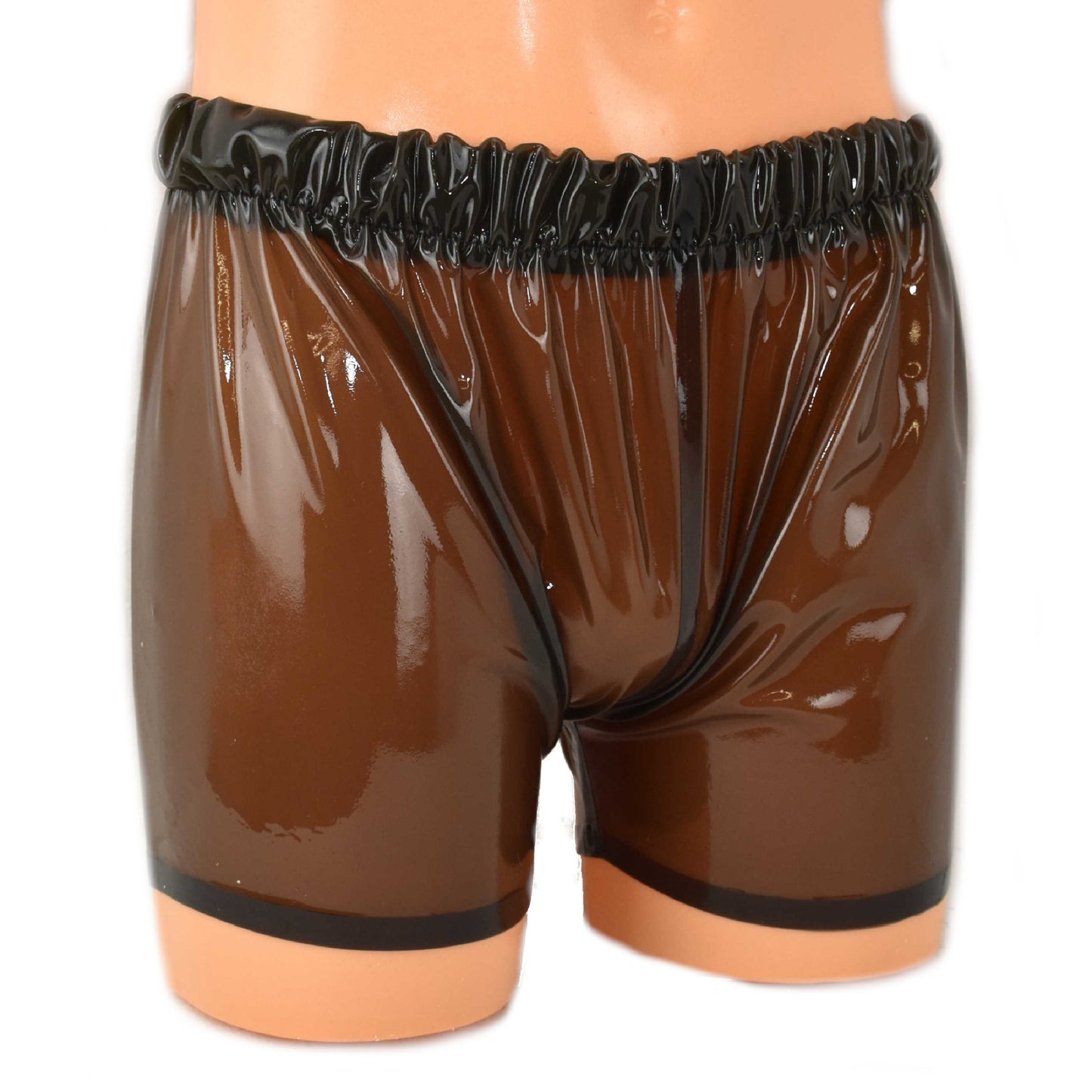 Latex Shorts mit breitem Bund transparent - 0,4 mm