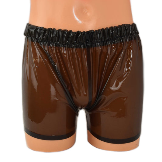 Latex Shorts mit breitem Bund transparent - 0,4 mm