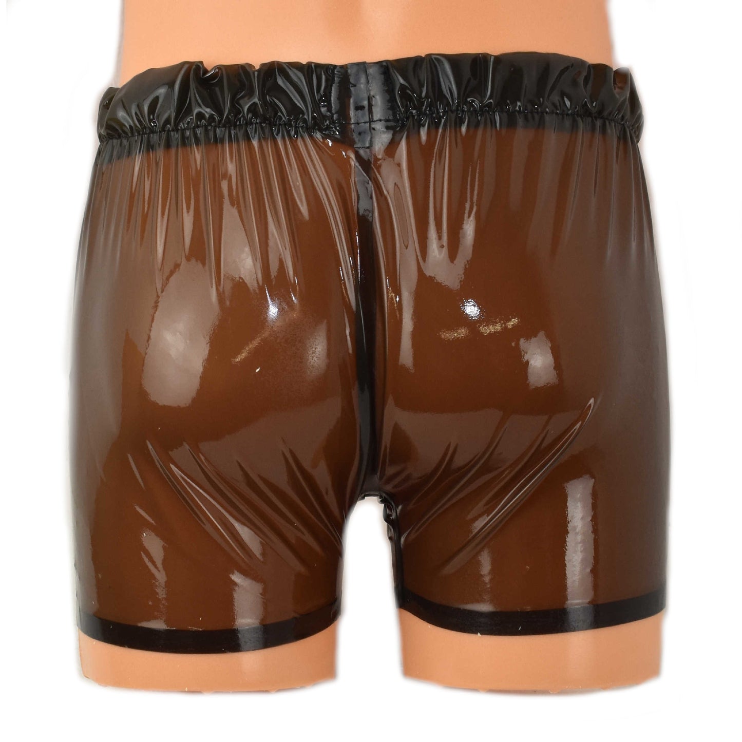 Latex Shorts mit breitem Bund transparent - 0,4 mm