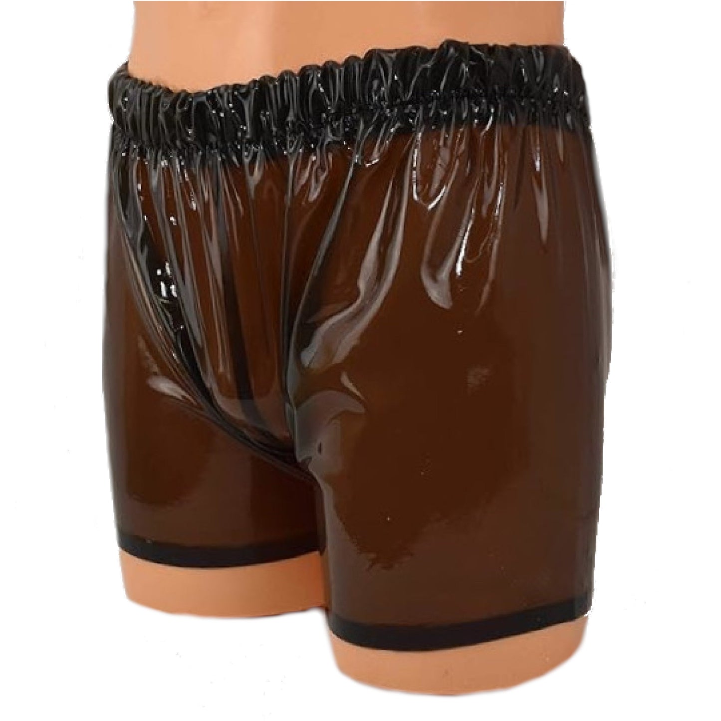 Latex Shorts mit breitem Bund transparent - 0,4 mm