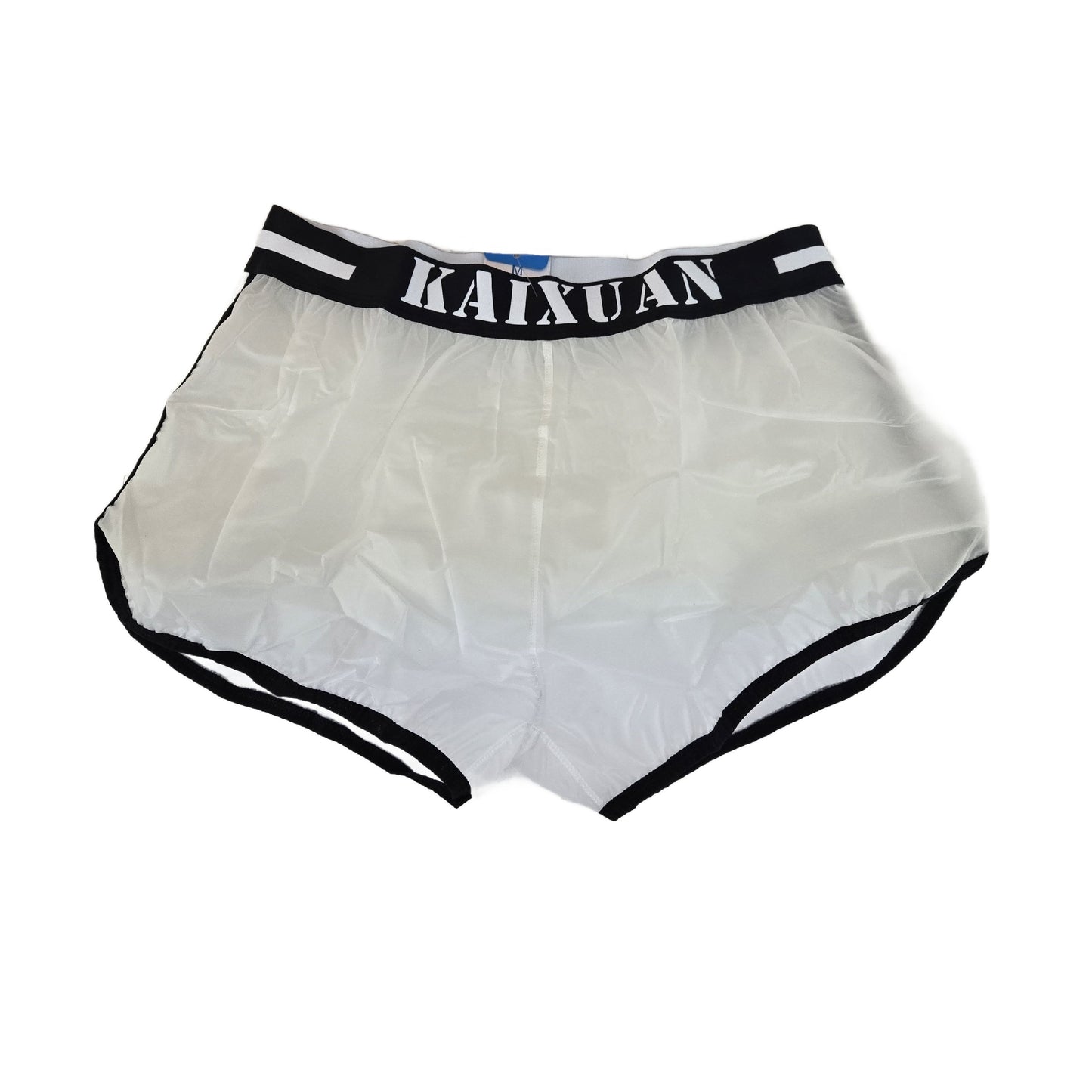 Boxershorts Kunststoff-transparent schwarzer Bund