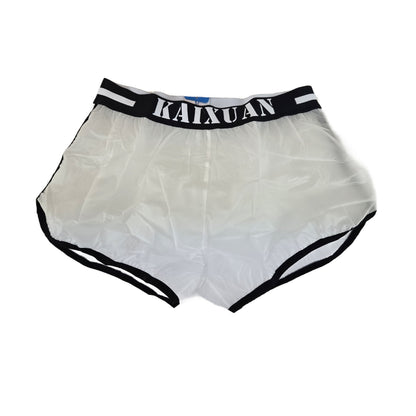 Boxershorts Kunststoff-transparent schwarzer Bund