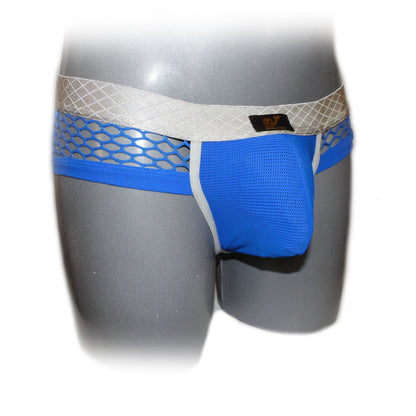 Pants mit farblich abgesetzter Naht und Netzstoff