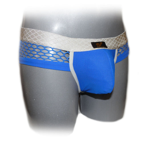 Pants mit farblich abgesetzter Naht und Netzstoff