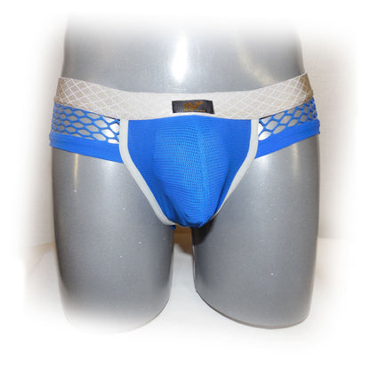 Pants mit farblich abgesetzter Naht und Netzstoff