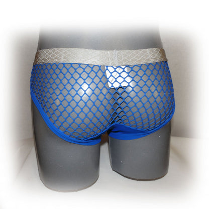 Pants mit farblich abgesetzter Naht und Netzstoff