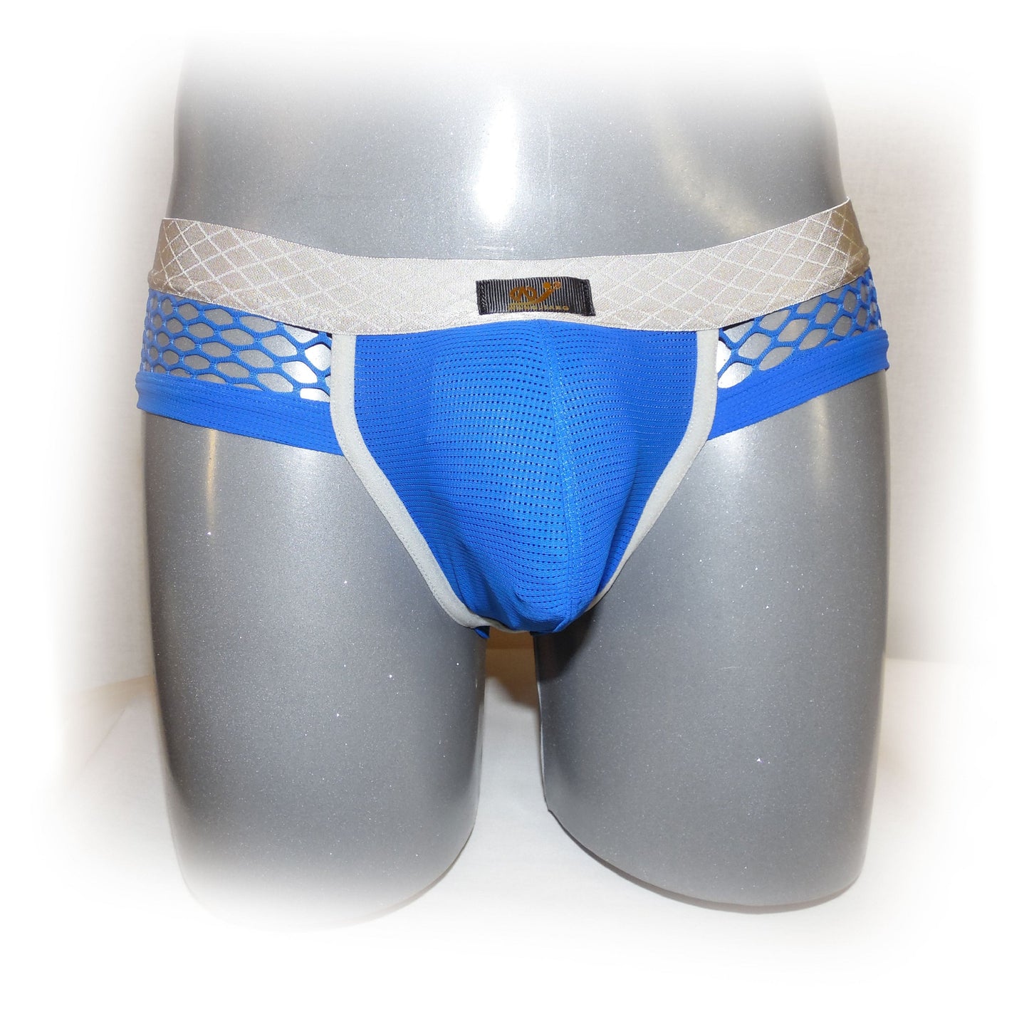 Pants mit farblich abgesetzter Naht und Netzstoff