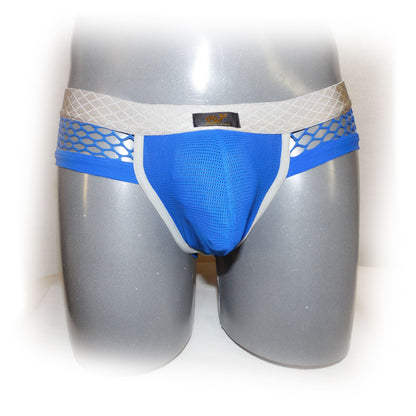 Pants mit farblich abgesetzter Naht und Netzstoff