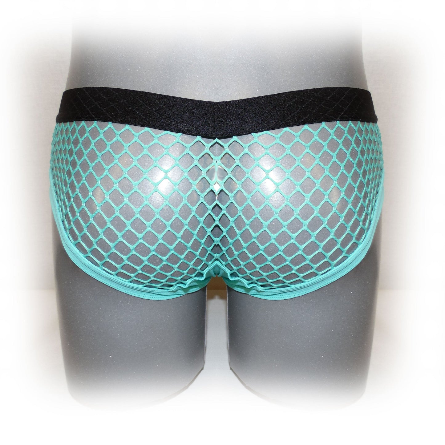 Pants mit farblich abgesetzter Naht und Netzstoff