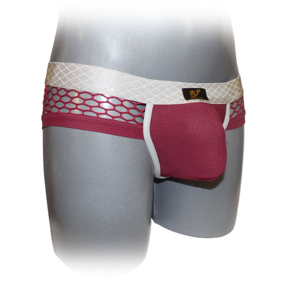 Pants mit farblich abgesetzter Naht und Netzstoff