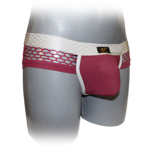 Pants mit farblich abgesetzter Naht und Netzstoff