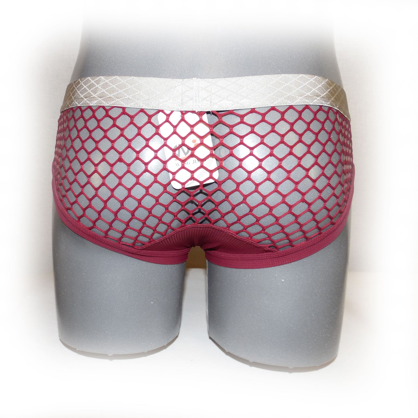 Pants mit farblich abgesetzter Naht und Netzstoff